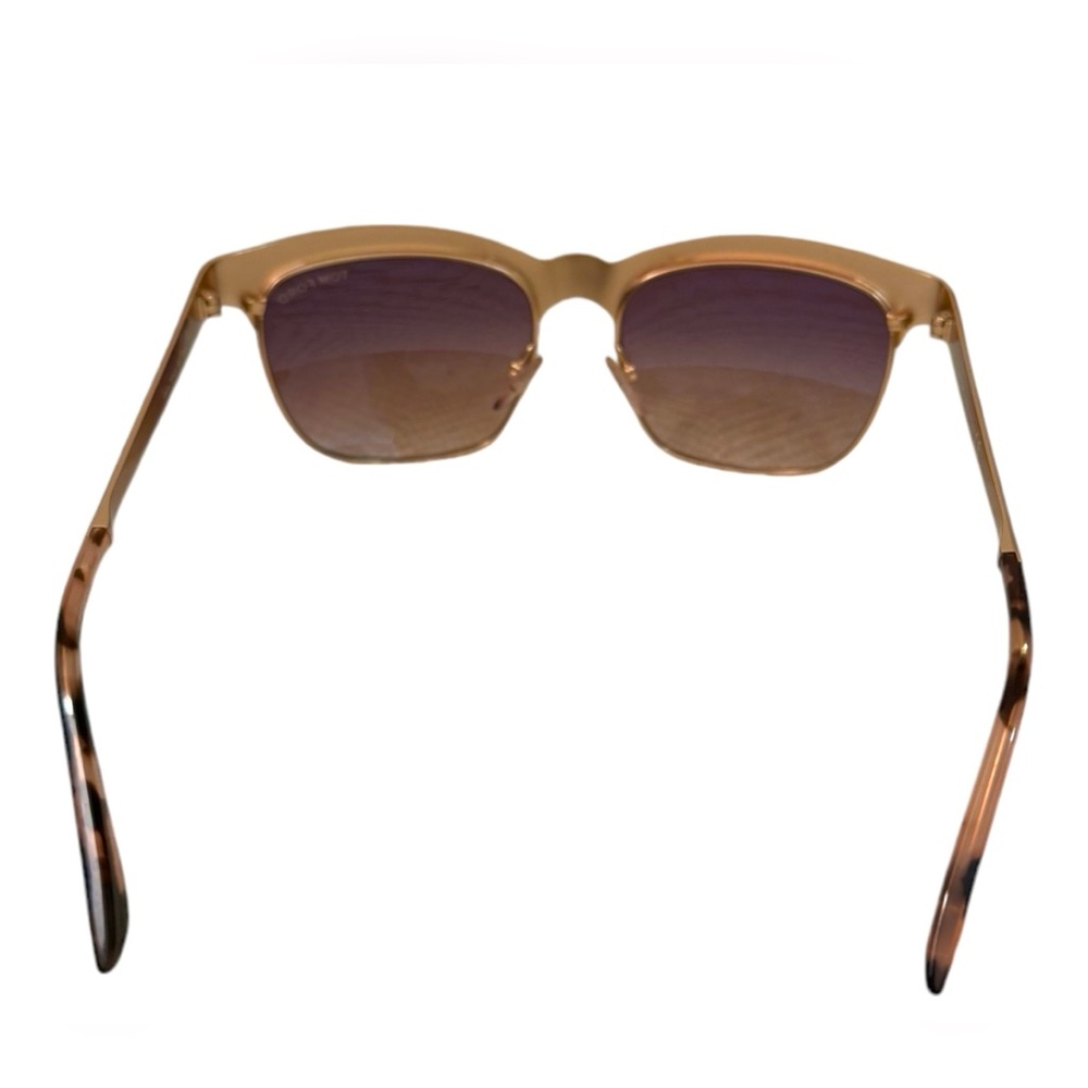 EUC Tom Ford Elena Sunglasses TF437 48F Brown & Rose Gold Brown Lens - Picture 10 of 10